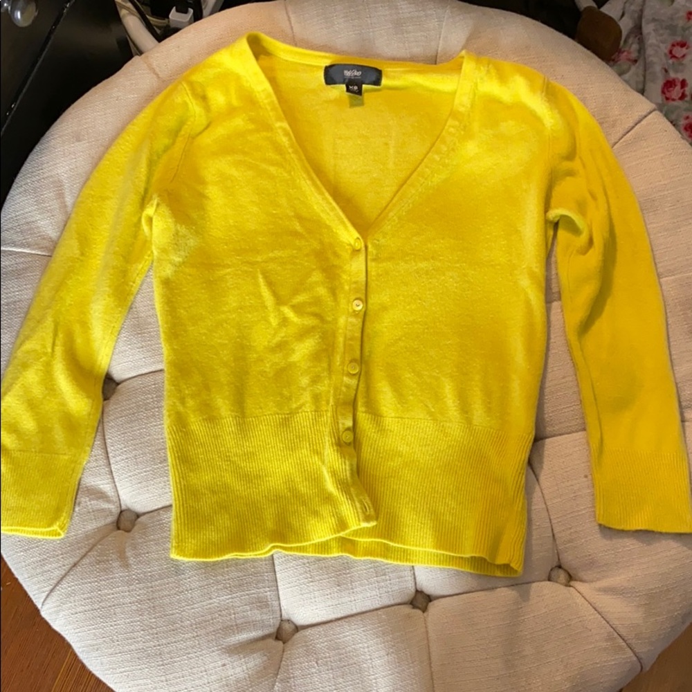 Yellow light cardigan